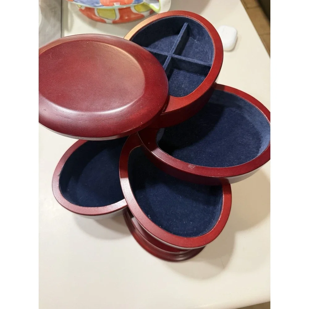 Calgon Flex Zorb Tarnish Prevention Wood 5 Tier Jerwerly Box